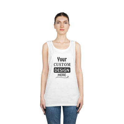 Camiseta sin mangas de algodón pesado unisex personalizada