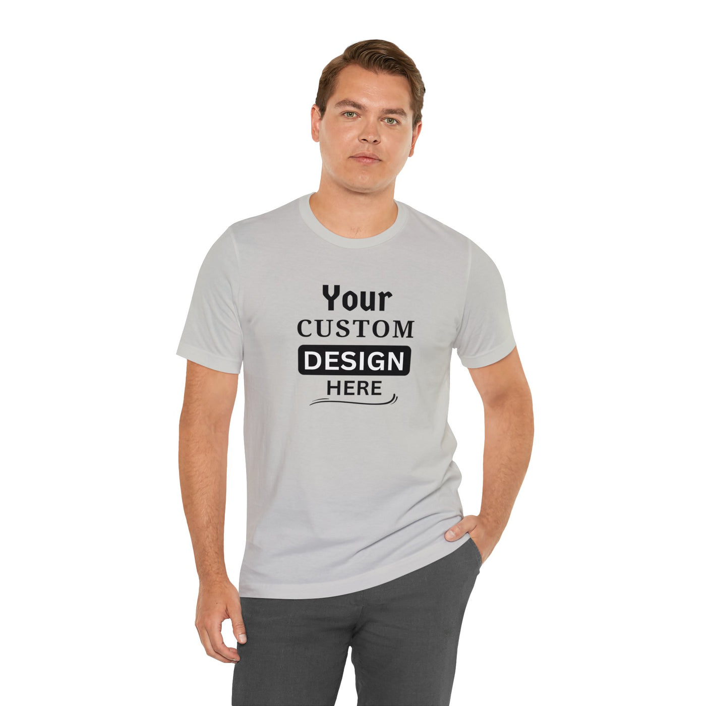 Camiseta de manga corta de jersey unisex personalizada